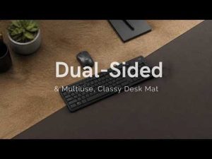 This $Desk Upgrade Transformed My Setup! Aothia Dual-Sided Cork + PU Leather Desk Mat Review